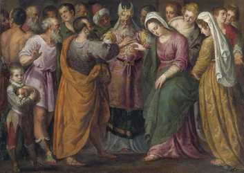 Le mariage de Marie et Joseph - Wesele Maryi i Józefa par Salviati, Giuseppe (1520-1575). Olej na płótnie, format : 116,8x164, , Kolekcja prywatna