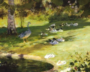 Śniadanie w ogrodzie, Giuseppe de Nittis, detal