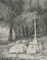 Krzyż na drodze z Clermont do Royal, 1831.