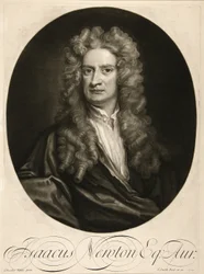 Isaac Newton, Esq., wyd. 1712 (grawerowanie)