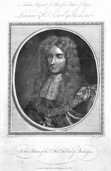 Laurence Hyde, 1. hrabia Rochester, grawerowany przez Johna Goldara, 1785