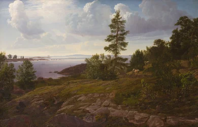 Widok na archipelag w Elleholm w Blekinge
