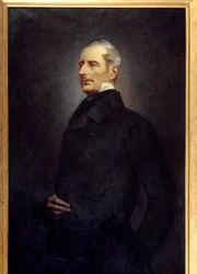 Portret poety i polityka Alphonse de Lamartine (1790-1869). Obraz Gonzague Privat (1843 -?)