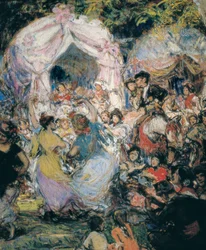 Tancerze flamenco, obraz Gonzalo Bilbao y Martineza ok. 1915 r