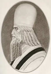 Zoroaster, aka Zarathustra, Zarathushtra Spitama lub Ashu Zarathushtra, z Żywych biografii przywódców religijnych