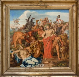 Bachus i Ariane. Obraz Gottlieba Schicka (1776-1812), olej na płótnie