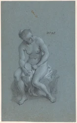 Siedząca kobieta