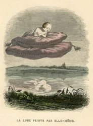 Ilustracja do powieści "Un Autre Monde" autorstwa Henriego Fourniera