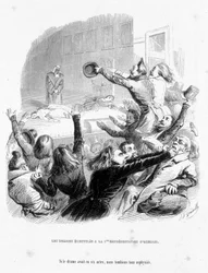 Rzymianie mają pierwszą reprezentację Hernaniego autorstwa Victora Hugo (1830). Rysunek w „”Jerome Paturot w poszukiwaniu pozycji społecznej”” napisany przez Louisa Reybaud