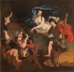 Wenus przedstawia broń Eneaszowi, 1668.