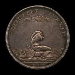 Emblematy sztuki z rewersem Belvedere Torso, 1673.