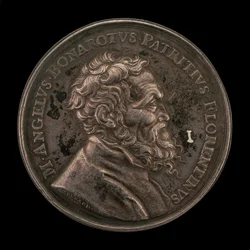 Michelangelo Buonarroti, 1475-1564, awers artysty włoskiego, 1673.