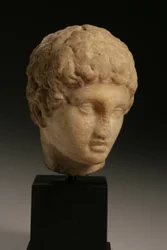 Głowa księcia, okres hellenistyczny, IV-III w. p.n.e. (marmur)