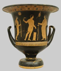 Krater w kształcie dzwonu z Pisticci, Włochy (ceramika)