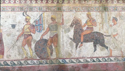 Piechota i kawaleria, malowidło nagrobne z Paestum (patrz także 186246)
