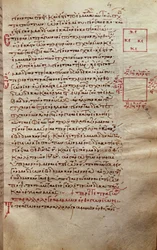 Strona tekstu z figurami geometrycznymi, z Elementów Euklidesa (III wiek p.n.e.)