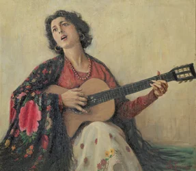 Kobieta z gitarą