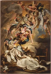 Śmierć św. Scholastyki, ok. godz. 1700
