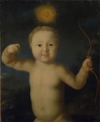 Portret carewicza Piotra Pietrowicza z Rosji 1715-1719 jako Kupidyna, 1772