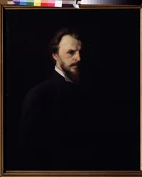 Autoportret (Autoportret). Painture de Grigori (Grigory, Grigory) Grigorievich Myasoedov (Myasoedov, Myasoedov) (1834-1911), huile sur toile