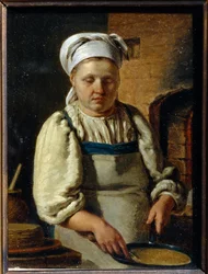 Cook - Peinture Grigori Karpovich Mikhaylov (1814-1867) - 1835 - Olej na płótnie - 21x15,8 - Państwowe Muzeum Historii i Architektury na świeżym powietrzu Kreml Nowogrodzki, Nowogród