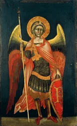 Anioł Guariento (aktywny 1338-1367 lub 1370), tempera na desce, ok. 1354
