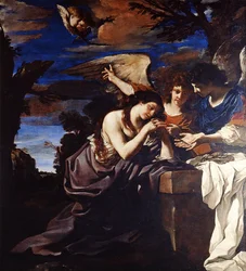 Pokutująca Maria Magdalena z dwoma aniołami