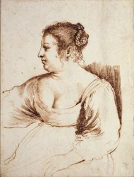 Siedząca kobieta, 1640-1649