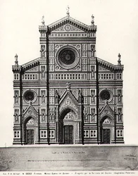 Projekt elewacji Santa Maria del Fiore lub Duomo we Florencji
