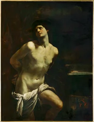 Saint Sebastien martyre dans un paysage - Święty Sebastian w krajobrazie ...