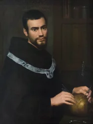 Portret młodego mnicha (olej na płótnie)