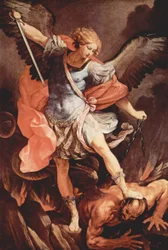 Archanioł Michał pokonuje Szatana