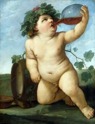 Pijący chłopiec Bachus, c.1623.