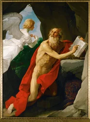 Święty Jerome (olej na płótnie)