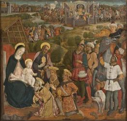 Adoracja Trzech Króli - Adoracja Trzech Króli, Cozzarelli, Guidoccio di Giovanni (1450-1517). Tempera i olej na płótnie. Wymiary : 168x176 cm. Muzeum Narodowe w Sztokholmie