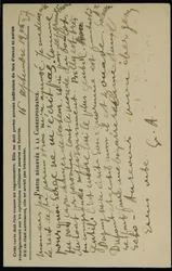 Pocztówka z autografem Jeana Molleta z dnia 16 września 1915 r.