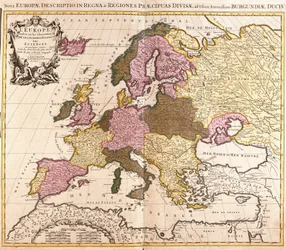 Mapa Europy (akwaforta