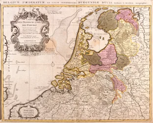 Mapa Zjednoczonych Prowincji Niderlandów (akwaforta)