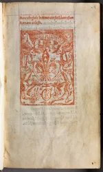 Drukowana księga godzin (na użytek Rzymu): fol. 1r, znak drukarski