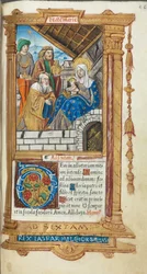 Drukowana księga godzin (do użytku rzymskiego): fol. 38r, Adoracja Trzech Króli
