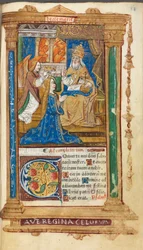 Drukowane godzinki (użytek rzymski): fol. 45r, Koronacja Marii Panny