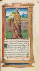 Drukowana księga godzin (do użytku rzymskiego): fol. 98r, św. Jan Chrzciciel