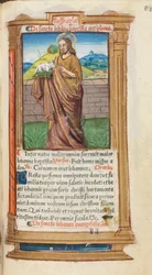 Drukowana księga godzin (do użytku rzymskiego): fol. 98r, św. Jan Chrzciciel
