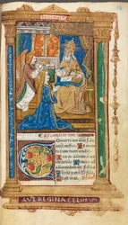Drukowane godzinki do użytku rzymskiego: fol. 45r, Koronacja Marii, 1510.