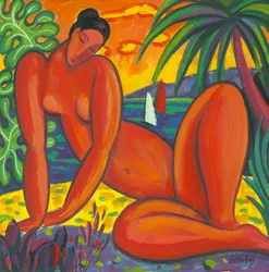 Taitański akt, 2013 (gwasz na papierze)