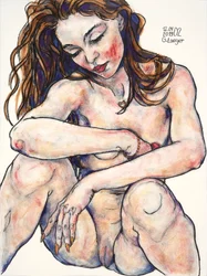 Akt kobiecy, odurzenie