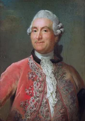 Charles Gravier (1719-87) Hrabia Vergennes, 1771-74 (pastel na papierze)
