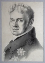 Portret księcia Grigorija Aleksandrowicza Stroganowa 1770-1857, lata 20. XIX wieku