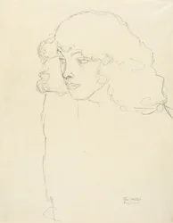 Portret połówkowy dziewczyny w 3/4 profilu, 1913