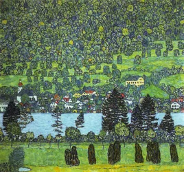 Klimt - Unterach nad jeziorem Altersee, 1916 r.